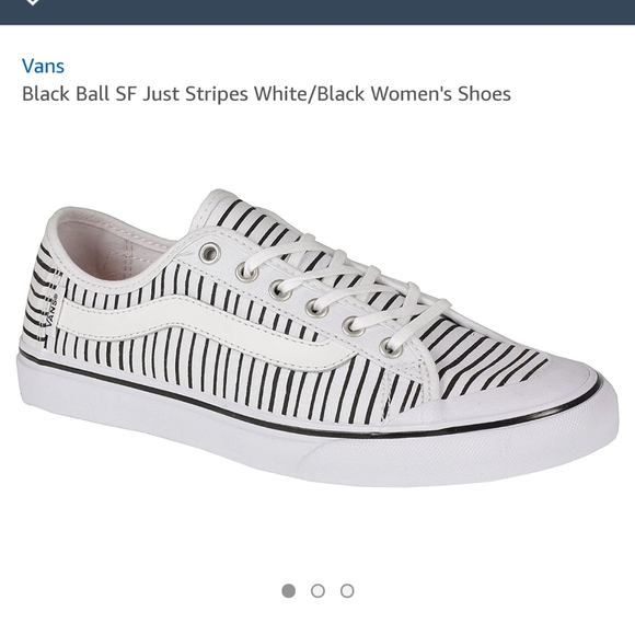 black and white striped vans